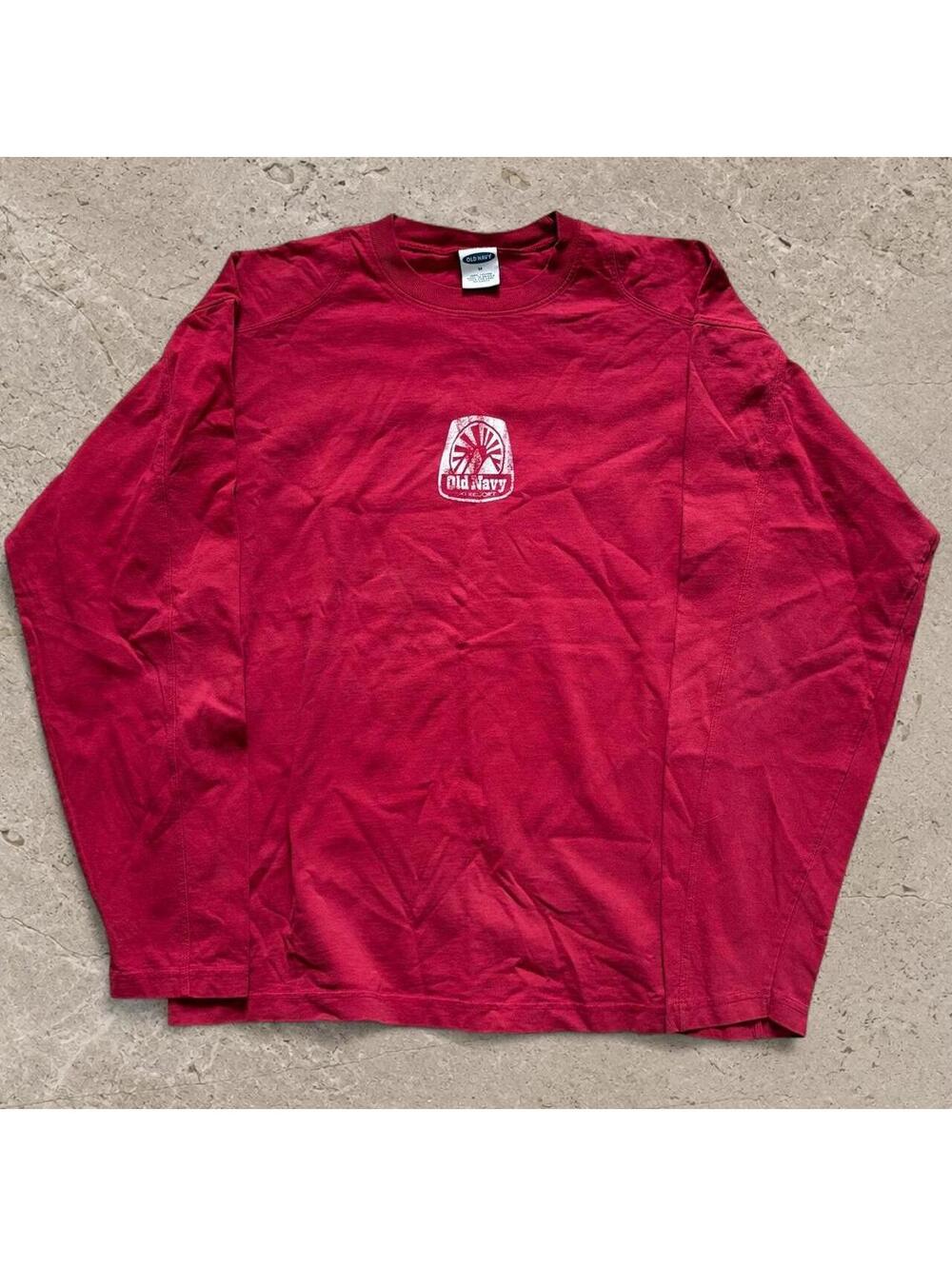 Crazy fire vintage Y2K Old navy surfwear longsleeve tee.
